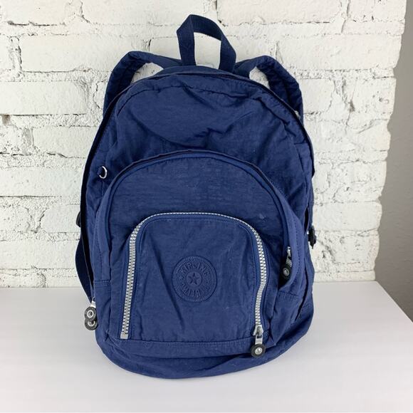 Kipling Nylon Harper Blue Expandable Backpack Large Travel Bag main image 11